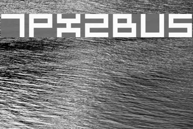 7px2bus Font examples