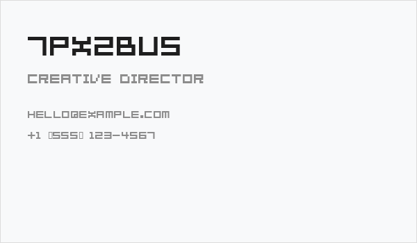 7px2bus Business Card