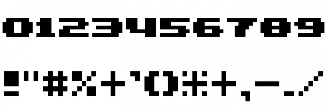 7px3bus Font OTHER CHARS