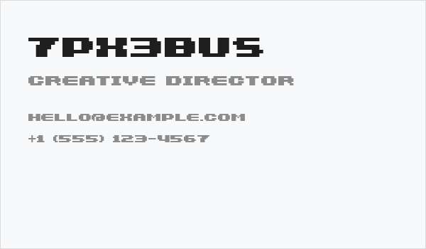7px3bus Business Card