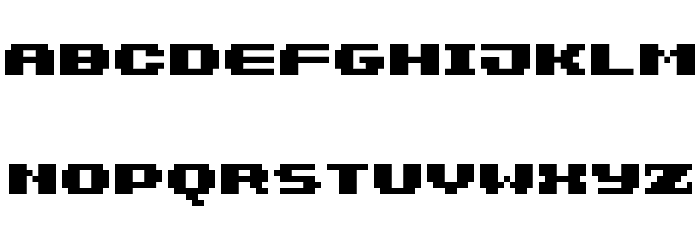 7px3bus Font LOWERCASE