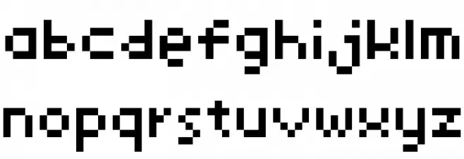 7px4bus फ़ॉन्ट लोअरकेस