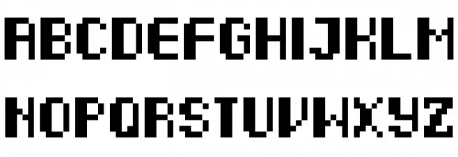 7pxbus خط أحرف صغيرة