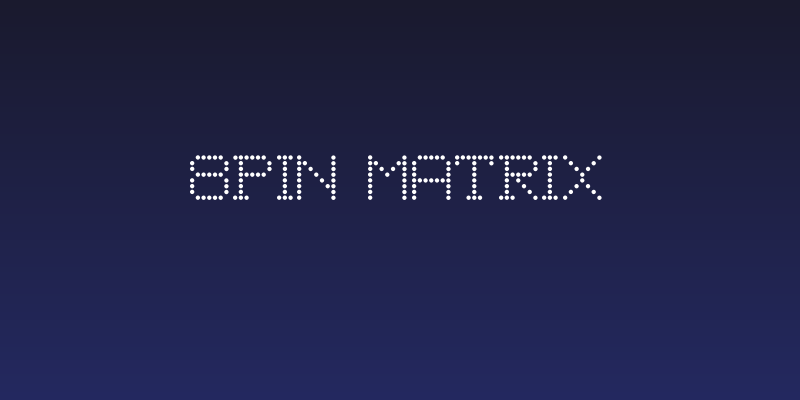 8Pin Matrix Social Header