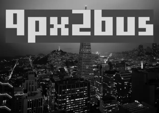 9px2bus Font examples