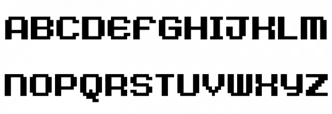 9px3bus Schriftart Groß