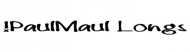 !PaulMaul Longs  免费字体下载