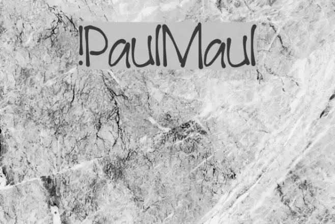 !PaulMaul Caratteri examples