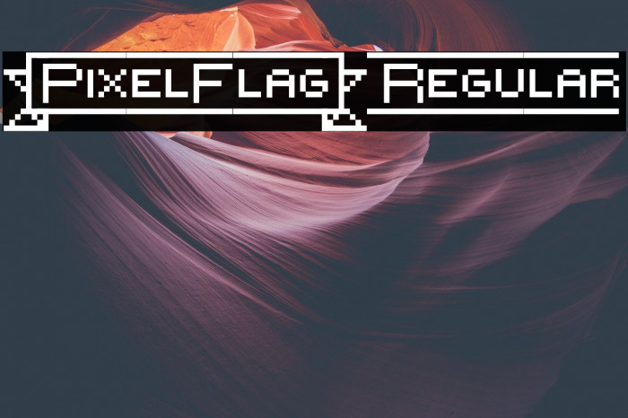 {PixelFlag} Regular Font examples
