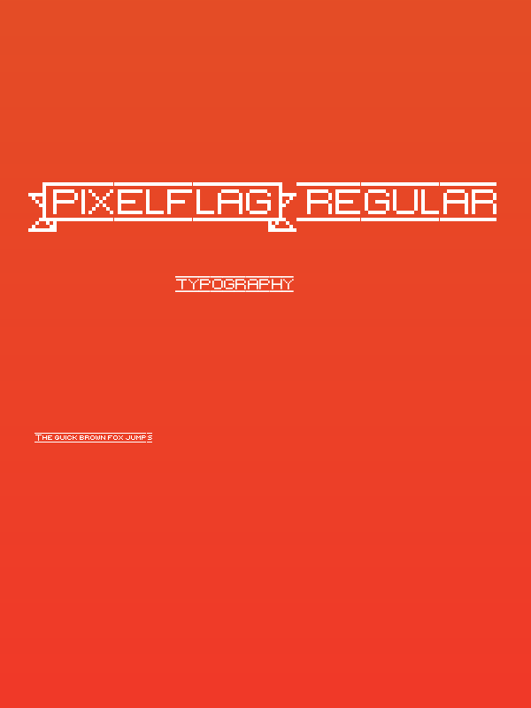 {PixelFlag} Regular Poster