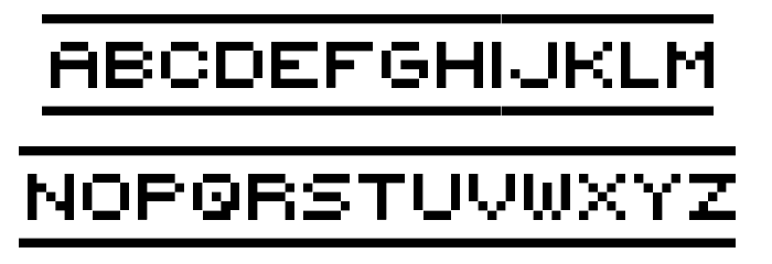 {PixelFlag} Regular Polices MINUSCULES