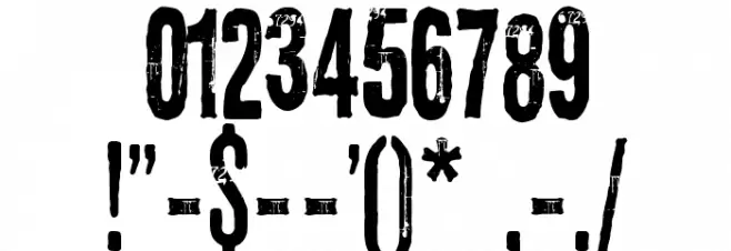 3rd Man Font OTHER CHARS