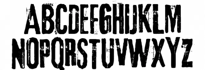 3rd Man Font UPPERCASE