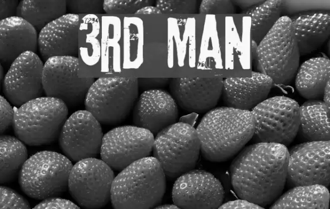 3rd Man Font examples