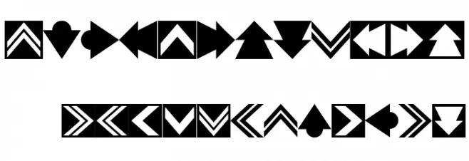 4rrows 字体 大写