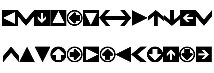 4rrows Font LOWERCASE