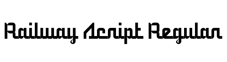 5Railway Script Regular फ़ॉन्ट