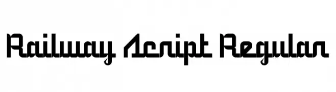 5Railway Script Regular  Descarca Fonturi Gratis