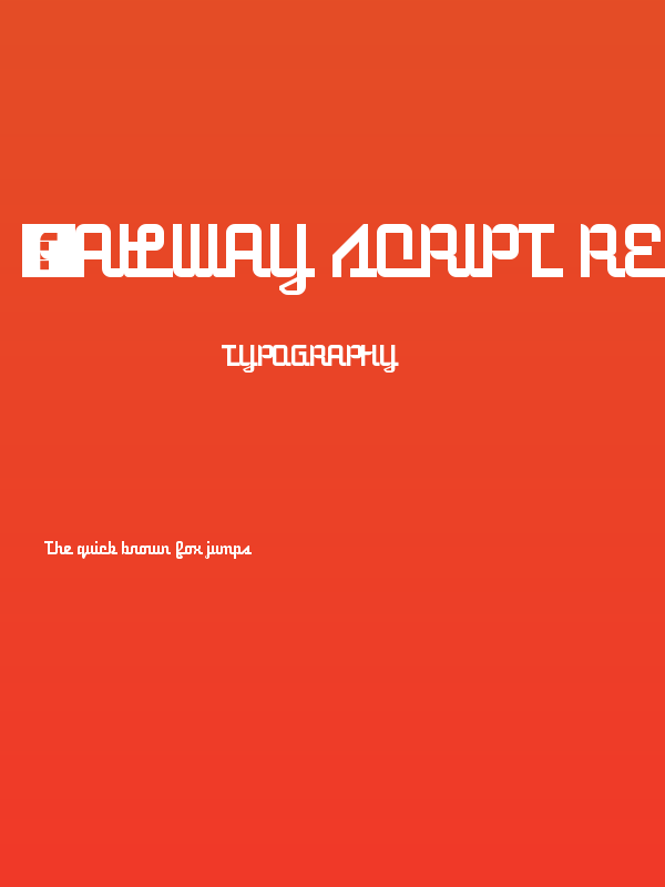 5Railway Script Regular Poster