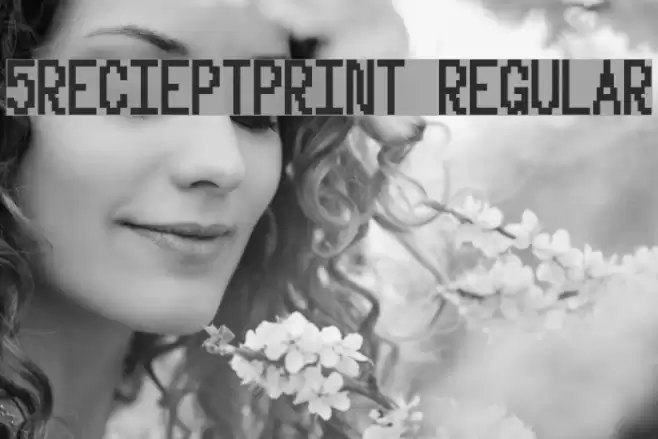 5Recieptprint Regular फ़ॉन्ट examples