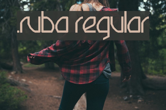 .Ruba Regular Fonte examples