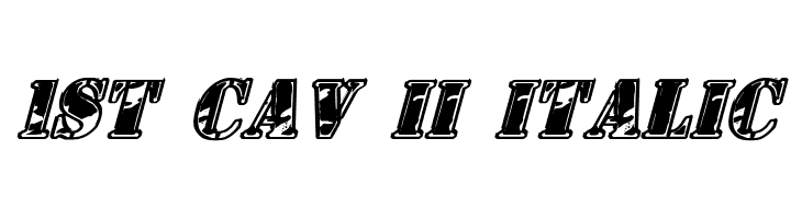 1st Cav II Italic Fonte