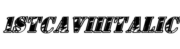 1st Cav II Italic  Frei Schriftart Herunterladen