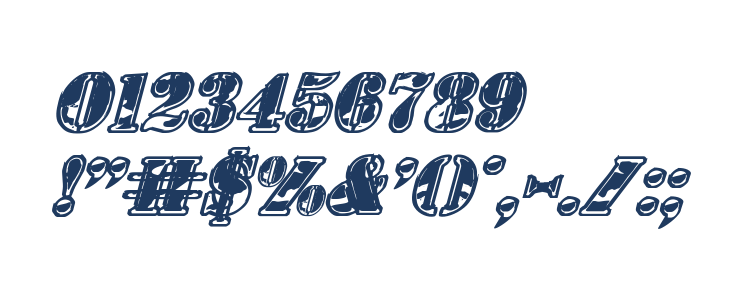 1st Cav II Italic Other Characters