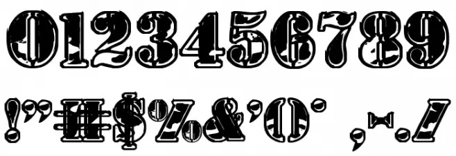 1st Cav II Font OTHER CHARS