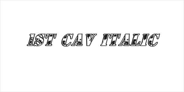 1st Cav Italic Logo