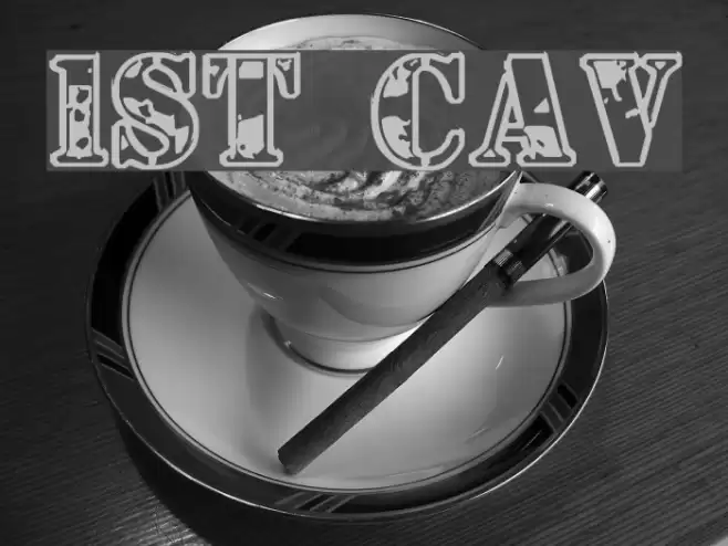 1st Cav Font examples