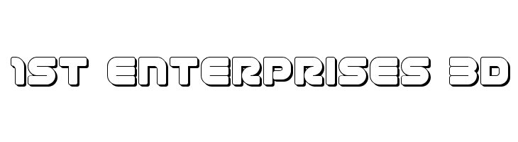 1st Enterprises 3D Font