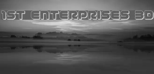 1st Enterprises 3D Font examples