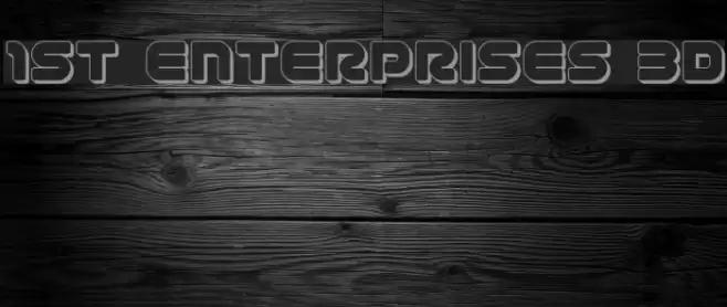 1st Enterprises 3D Font examples