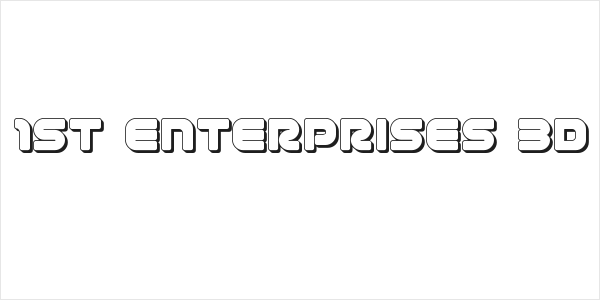 1st Enterprises 3D Logo