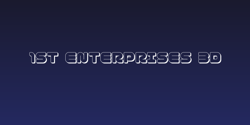 1st Enterprises 3D Social Header