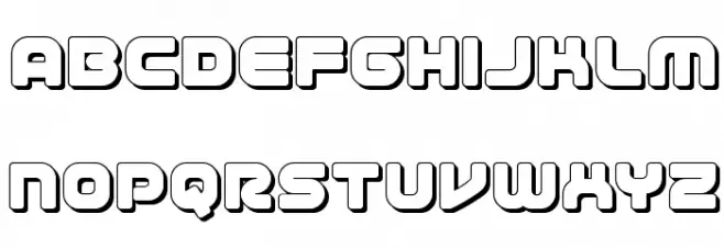 1st Enterprises 3D Caratteri MINUSCOLO