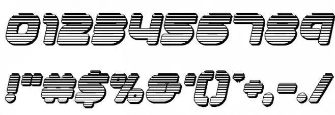 1st Enterprises Chrome Italic Font Alte caractere
