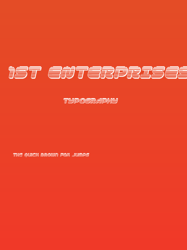 1st Enterprises Chrome Italic Poster