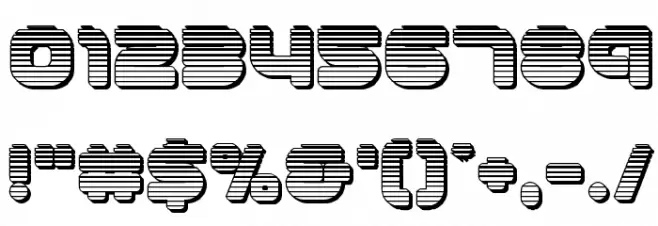 1st Enterprises Chrome Font Alte caractere