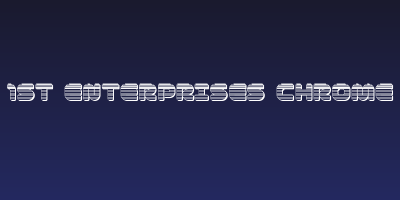 1st Enterprises Chrome Social Header