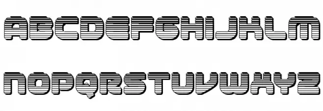 1st Enterprises Chrome Caratteri MINUSCOLO
