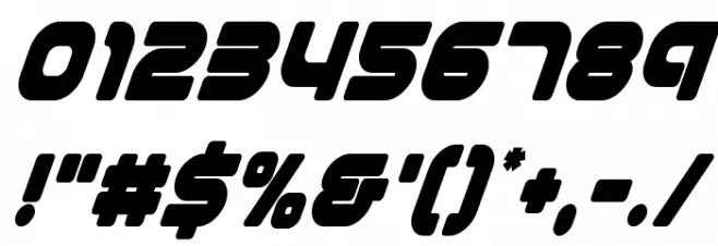 1st Enterprises Condensed Super-Italic Font Alte caractere