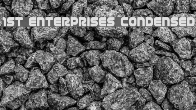 1st Enterprises Condensed フォント examples