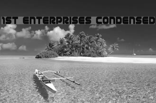 1st Enterprises Condensed フォント examples