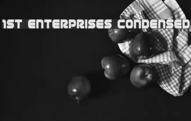 1st Enterprises Condensed フォント examples