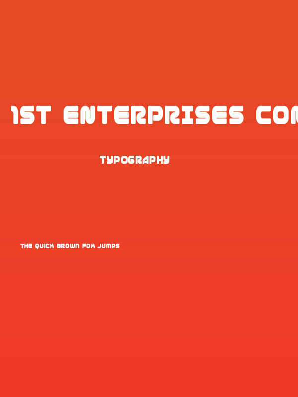 1st Enterprises Condensed Poster