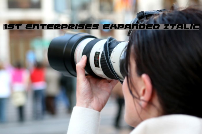 1st Enterprises Expanded Italic フォント examples