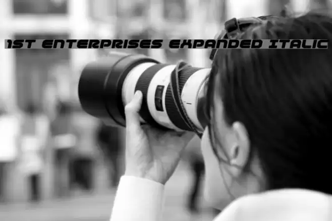 1st Enterprises Expanded Italic フォント examples