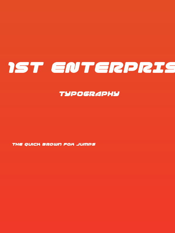 1st Enterprises Expanded Italic Poster